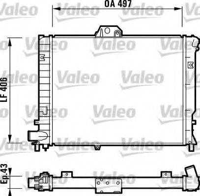 VALEO 732351 Радіатор, охолодження двигуна