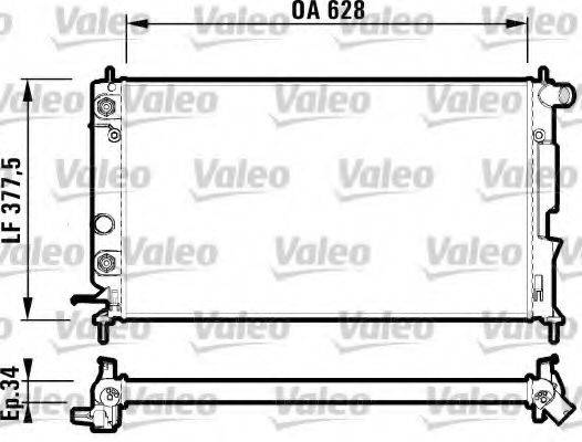 VALEO 732360 Радіатор, охолодження двигуна