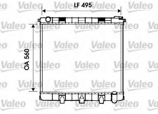 VALEO 732402 Радіатор, охолодження двигуна