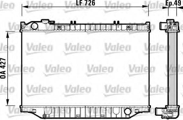 VALEO 732415 Радіатор, охолодження двигуна