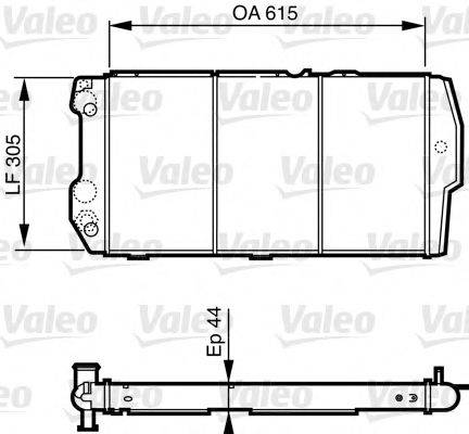 VALEO 732440 Радіатор, охолодження двигуна