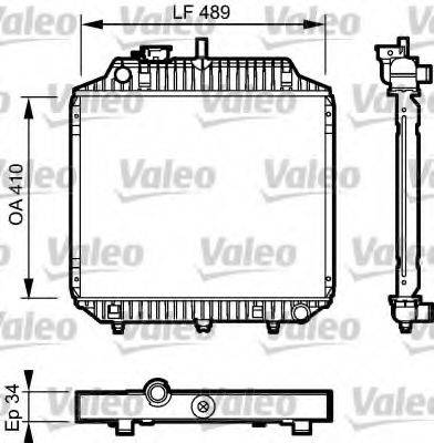 VALEO 732442 Радіатор, охолодження двигуна