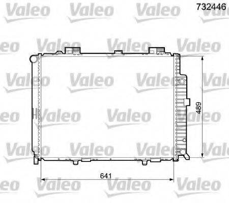 VALEO 732446 Радіатор, охолодження двигуна