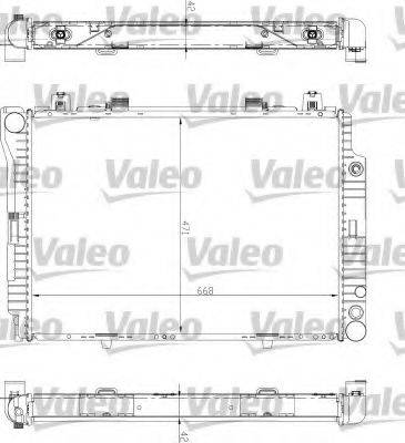 VALEO 732447 Радіатор, охолодження двигуна