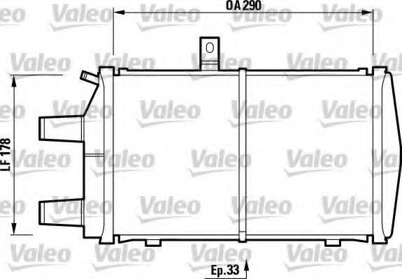 VALEO 732473 Радіатор, охолодження двигуна