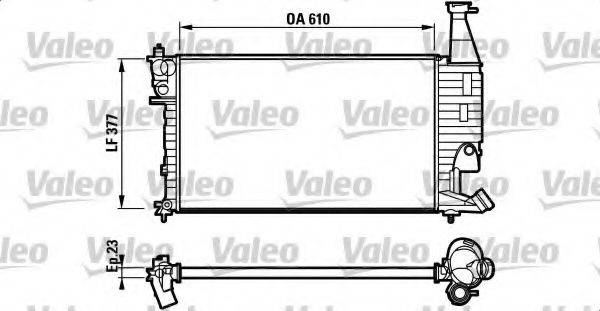 VALEO 732563 Радіатор, охолодження двигуна