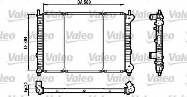 VALEO 732583 Радіатор, охолодження двигуна