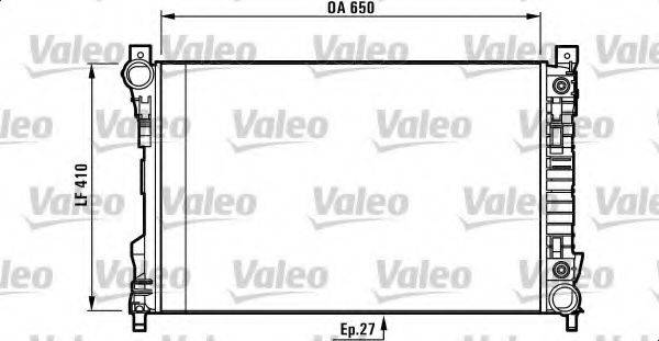 VALEO 732741 Радіатор, охолодження двигуна