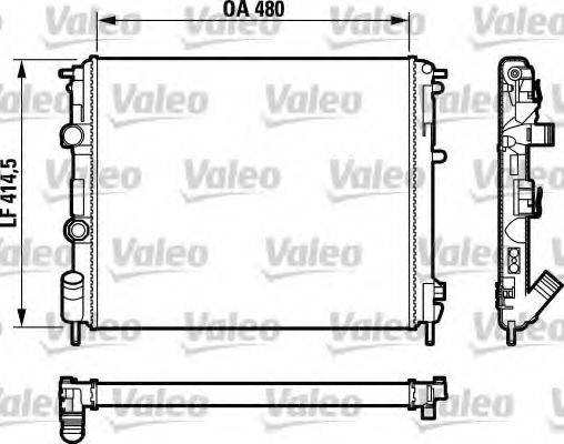 VALEO 732761 Радіатор, охолодження двигуна