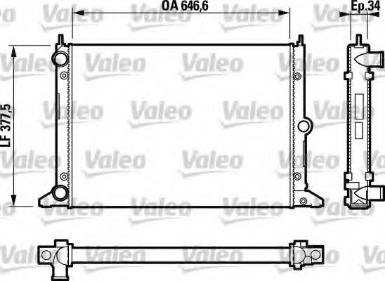 VALEO 732797 Радіатор, охолодження двигуна