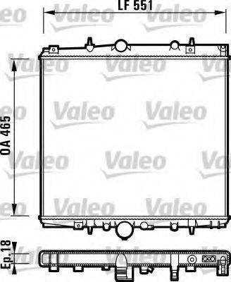 VALEO 732830 Радіатор, охолодження двигуна