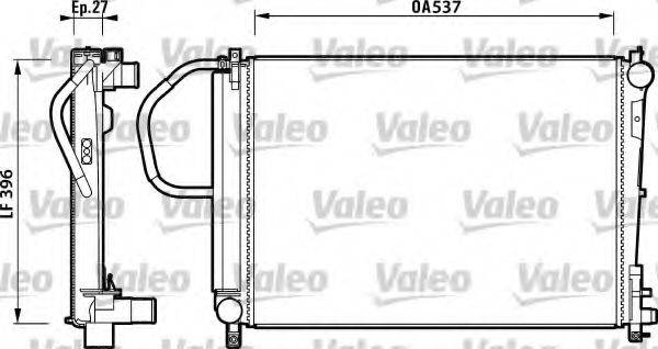 VALEO 732883 Радіатор, охолодження двигуна