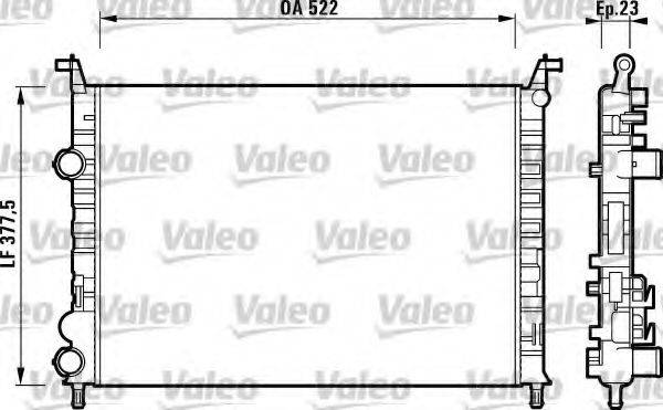 VALEO 732948 Радіатор, охолодження двигуна