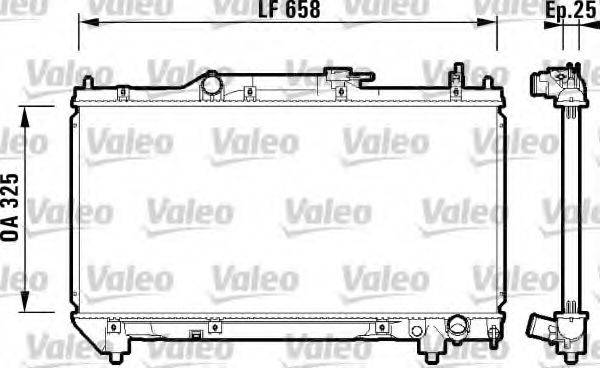 VALEO 732951 Радіатор, охолодження двигуна