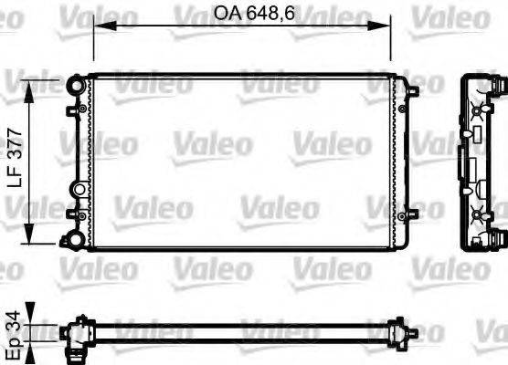 VALEO 732957 Радіатор, охолодження двигуна