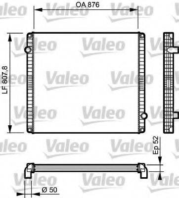 VALEO 733503 Радіатор, охолодження двигуна