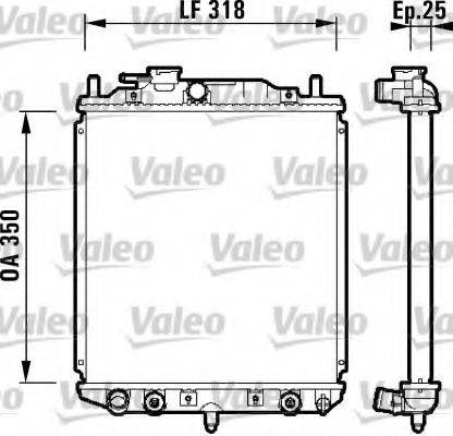 VALEO 734101 Радіатор, охолодження двигуна