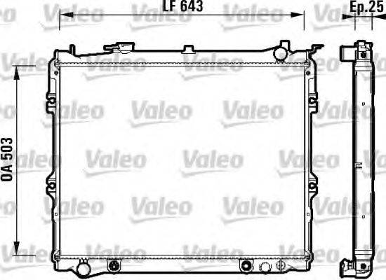 VALEO 734118 Радіатор, охолодження двигуна