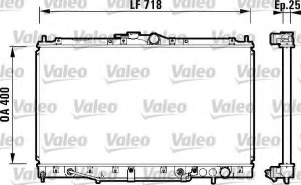 VALEO 734131 Радіатор, охолодження двигуна