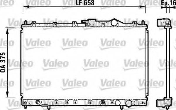 VALEO 734138 Радіатор, охолодження двигуна