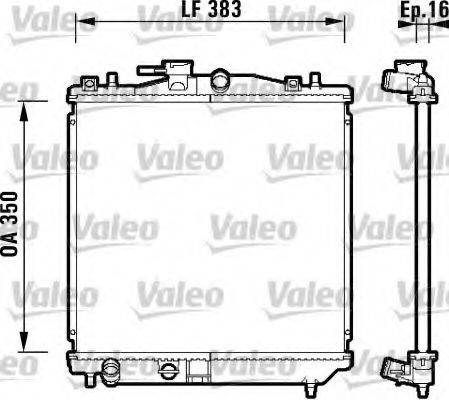 VALEO 734157 Радіатор, охолодження двигуна