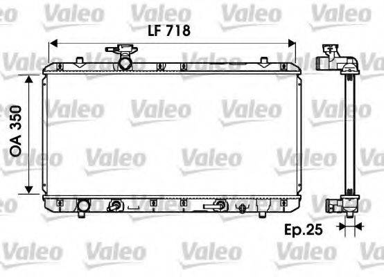 VALEO 734165 Радіатор, охолодження двигуна