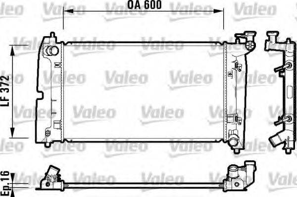 VALEO 734200 Радіатор, охолодження двигуна