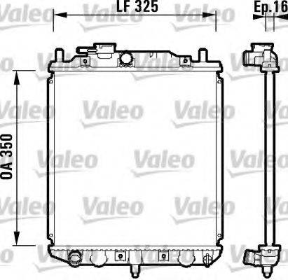 VALEO 734209 Радіатор, охолодження двигуна