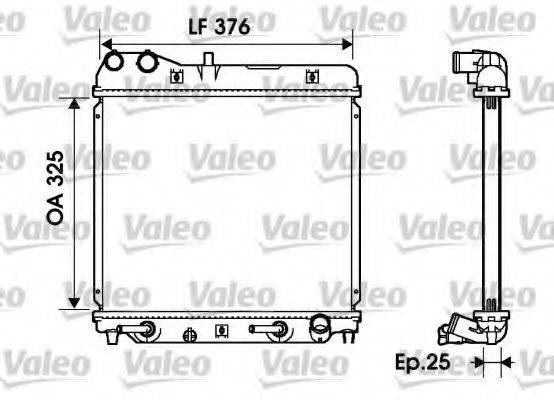 VALEO 734218 Радіатор, охолодження двигуна