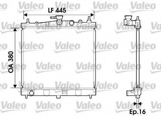 VALEO 734246 Радіатор, охолодження двигуна