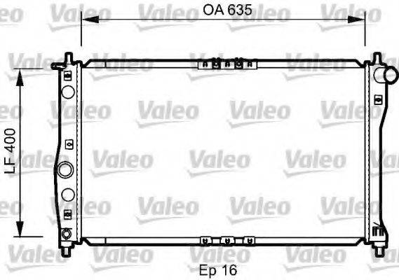 VALEO 734248 Радіатор, охолодження двигуна