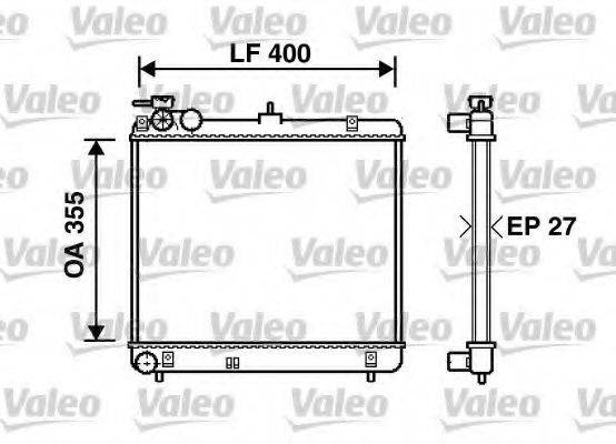 VALEO 734255 Радіатор, охолодження двигуна