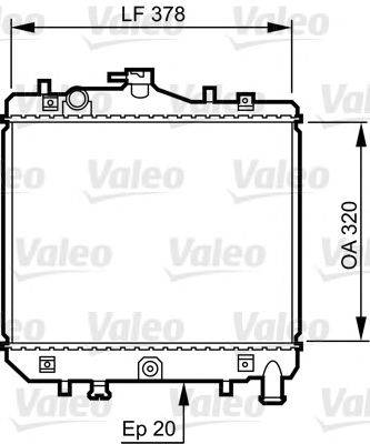 VALEO 734262 Радіатор, охолодження двигуна