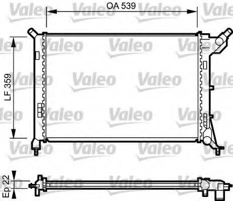 VALEO 734326 Радіатор, охолодження двигуна