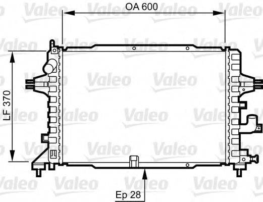 VALEO 734380 Радіатор, охолодження двигуна