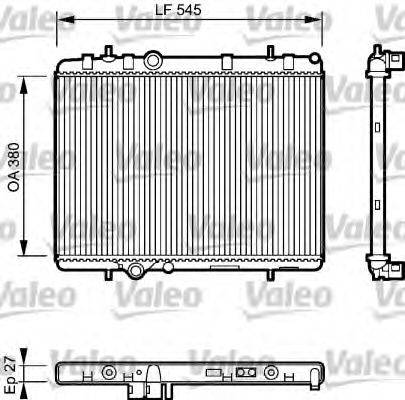 VALEO 734423 Радіатор, охолодження двигуна