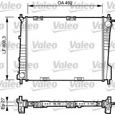 VALEO 734461 Радіатор, охолодження двигуна