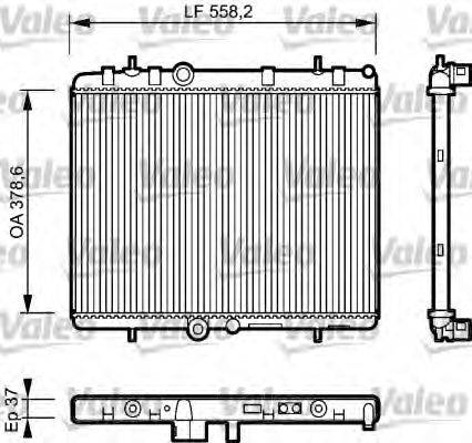 VALEO 734463 Радіатор, охолодження двигуна