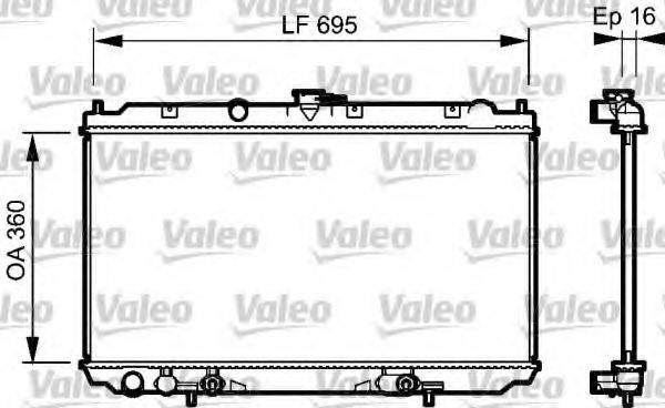 VALEO 734473 Радіатор, охолодження двигуна