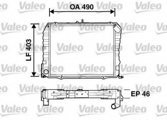 VALEO 734535 Радіатор, охолодження двигуна