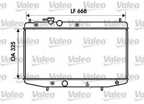 VALEO 734571 Радіатор, охолодження двигуна