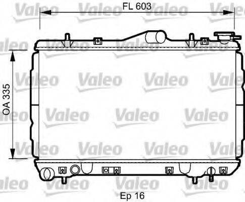 VALEO 734587 Радіатор, охолодження двигуна