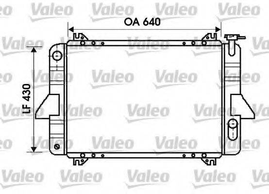 VALEO 734598 Радіатор, охолодження двигуна