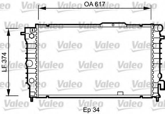 VALEO 734604 Радіатор, охолодження двигуна