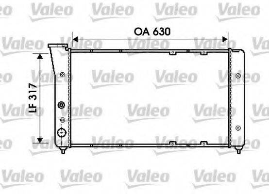 VALEO 734606 Радіатор, охолодження двигуна