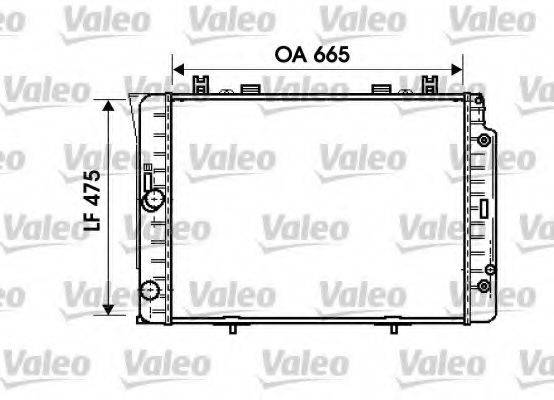 VALEO 734631 Радіатор, охолодження двигуна