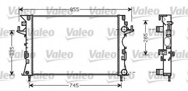 VALEO 734728 Радіатор, охолодження двигуна