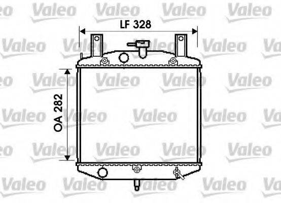 VALEO 734758 Радіатор, охолодження двигуна