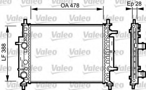 VALEO 734768 Радіатор, охолодження двигуна