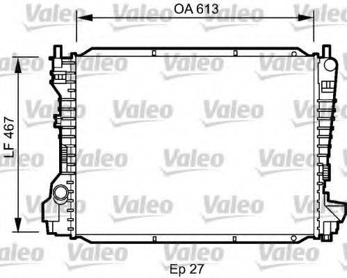 VALEO 734786 Радіатор, охолодження двигуна